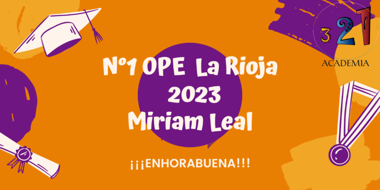 Miriam Leal, Número 1 Matrona La Rioja 2023 de Academia321