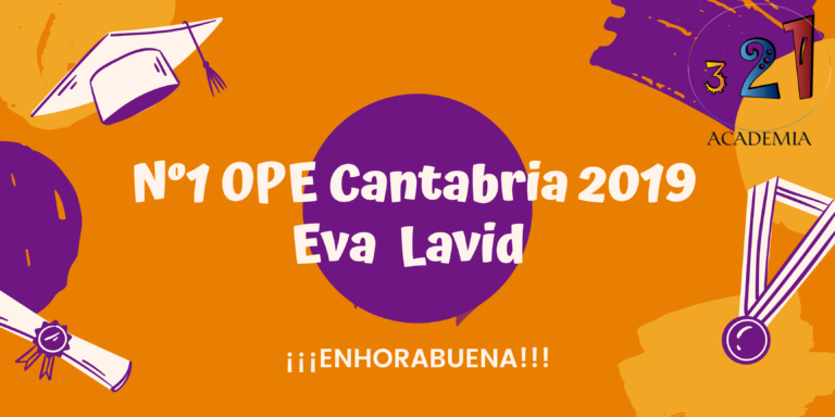 Eva Lavid, Número 1 Matrona Cantabria 2019 de Academia321